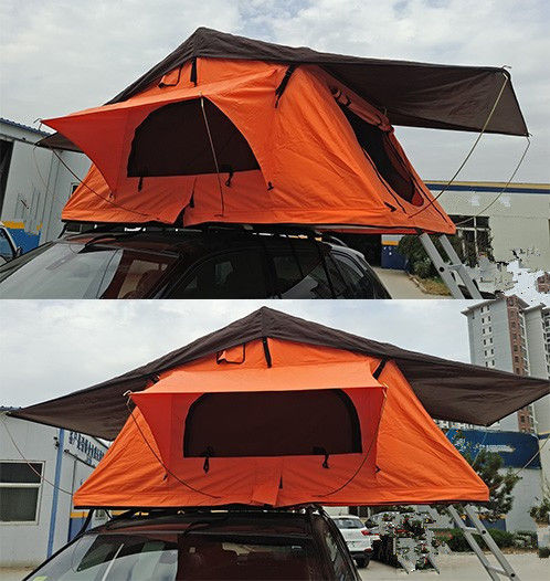Şık Otomatik 4x4 Çatı Üstü Çadır Açılır Boyut CE Onaylandı