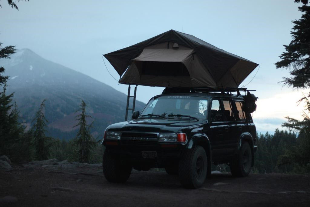 Açık Seyahat Yürüyüş Kamp için Taşınabilir 4x4 Pop Up Roof Top Çadır