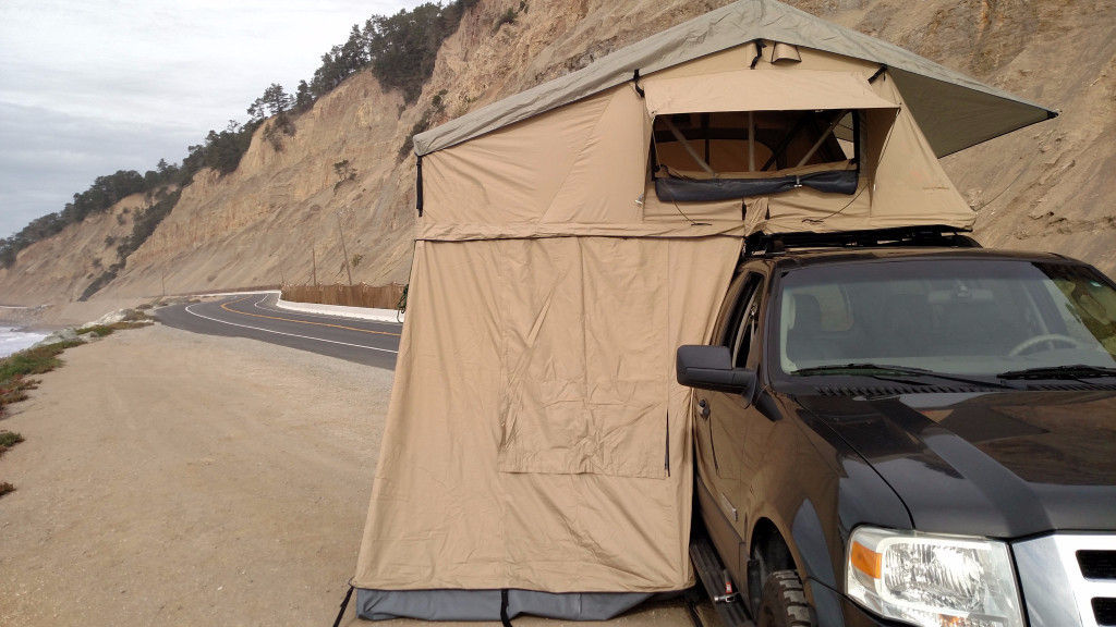 Açık Kamp Kamyon Yatak Çatı Üst Çadır Jeep Wrangler CE Of Top İçin Onaylandı