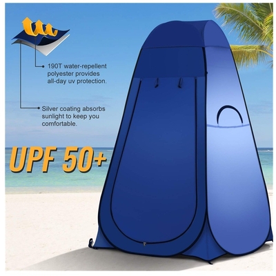 Pop Up Taşınabilir Açık Kamp Duş Çadırı Muhafaza Anti UV