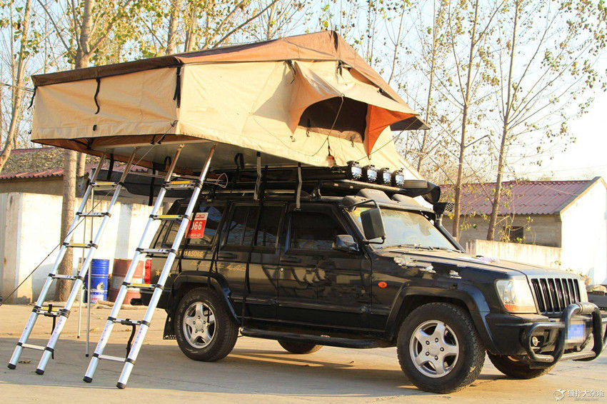 6 Cm Kalınlık Minder ile su geçirmez 4x4 Roof Top Çadır Araba Uzatma Çadır